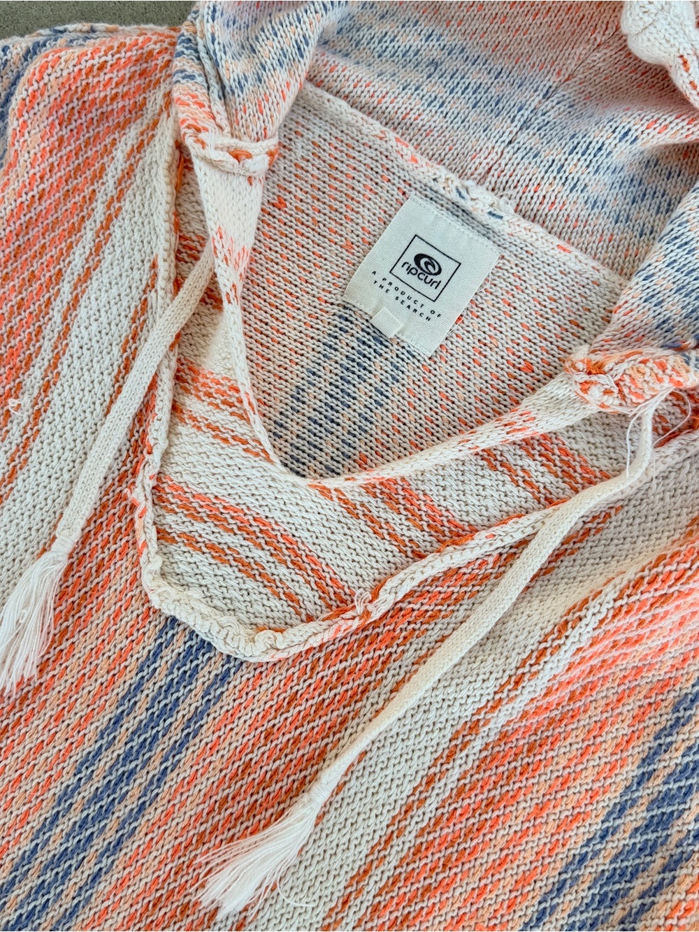 Rip Curl Baja Striped Hoodie sz: XXS
